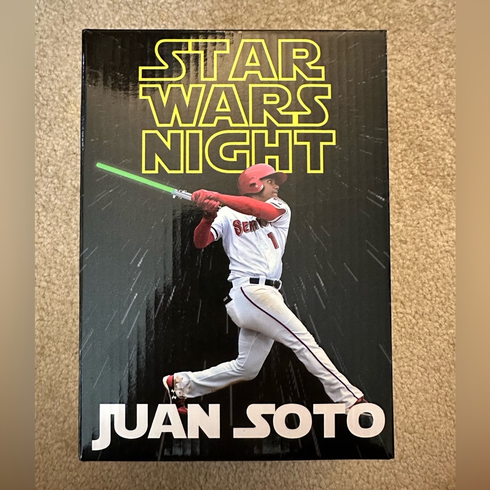 BRAND NEW Harrisburg Senators Juan "Solo" Soto bobblehead, brand new in the box
